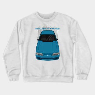 Mustang 1987 to 1993 Fox - Teal Crewneck Sweatshirt